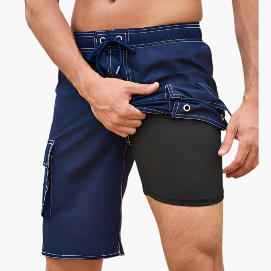 Schnelltrocknende Trainingsshorts mit Innenslip für Herren