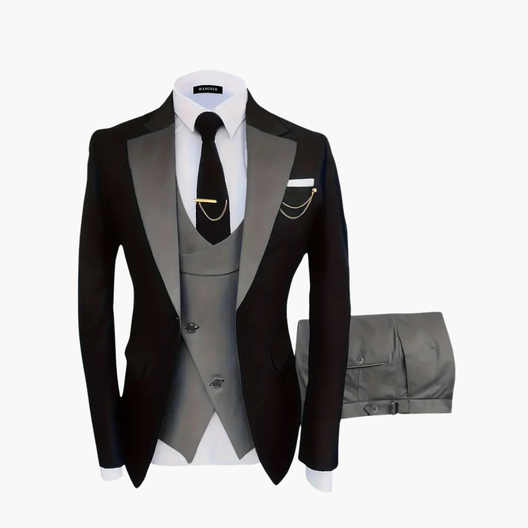 Slim Fit Anzug mit Weste für Herren