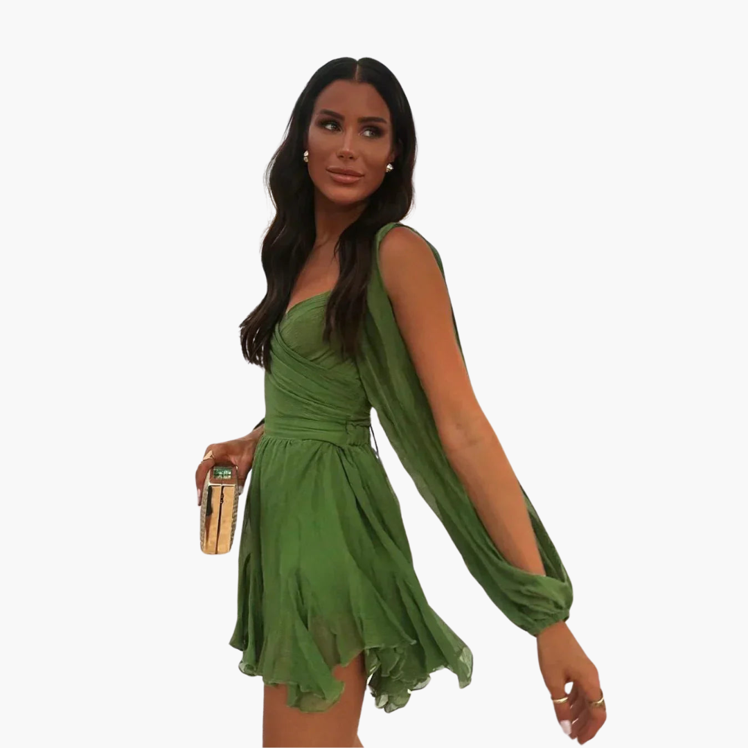 Ballonärmel Minikleid für Damen
