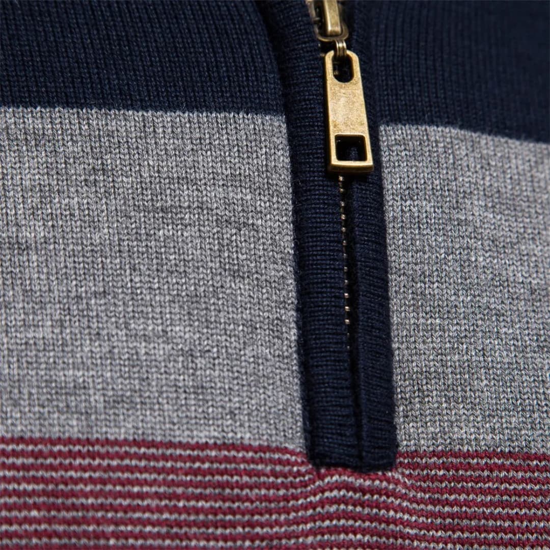Viertelreißverschluss Pullover für Herren