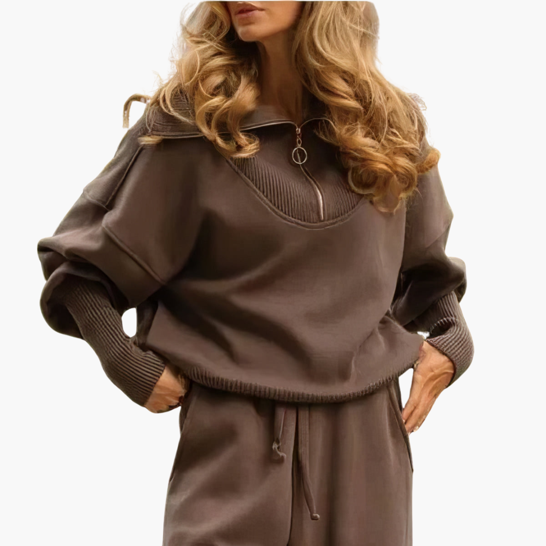 Minimalistisches Set mit Hose für Damen