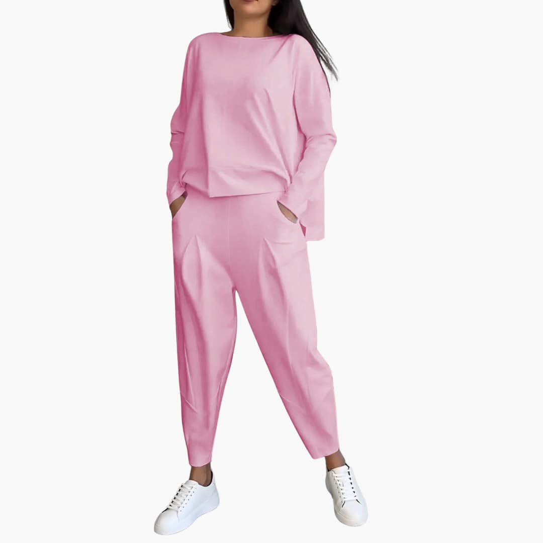 Zweiteiliges Rundhals-Set für Damen