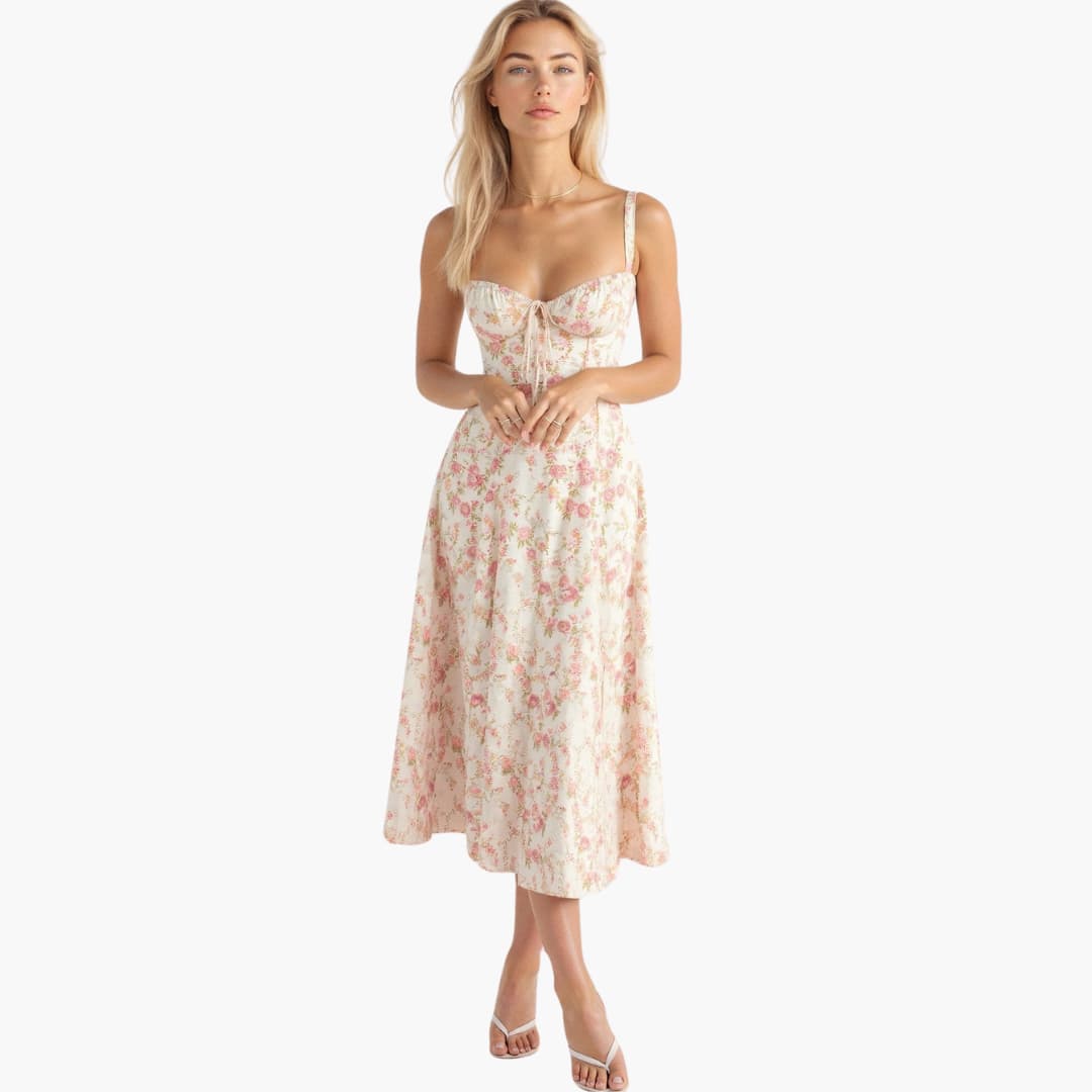 Spitzenschnürung Taillenkleid für Damen