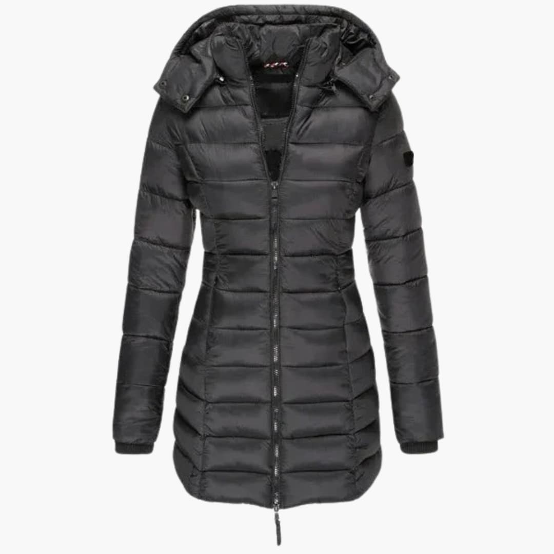 Daunenjacke mit Stehkragen für Damen