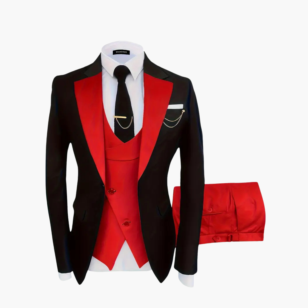 Slim Fit Anzug mit Weste für Herren