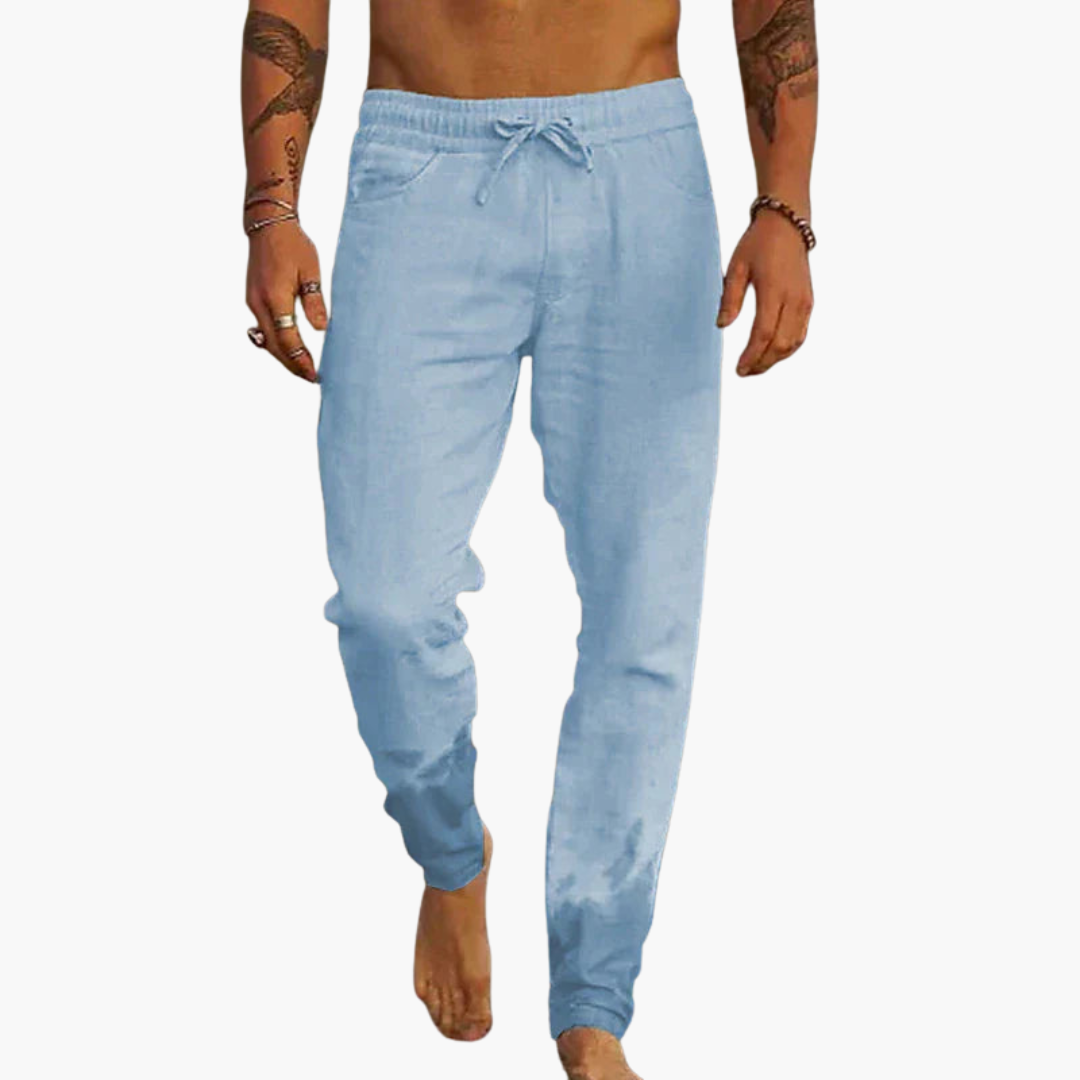 Strukturierte Sommerhose mit Bund für Herren