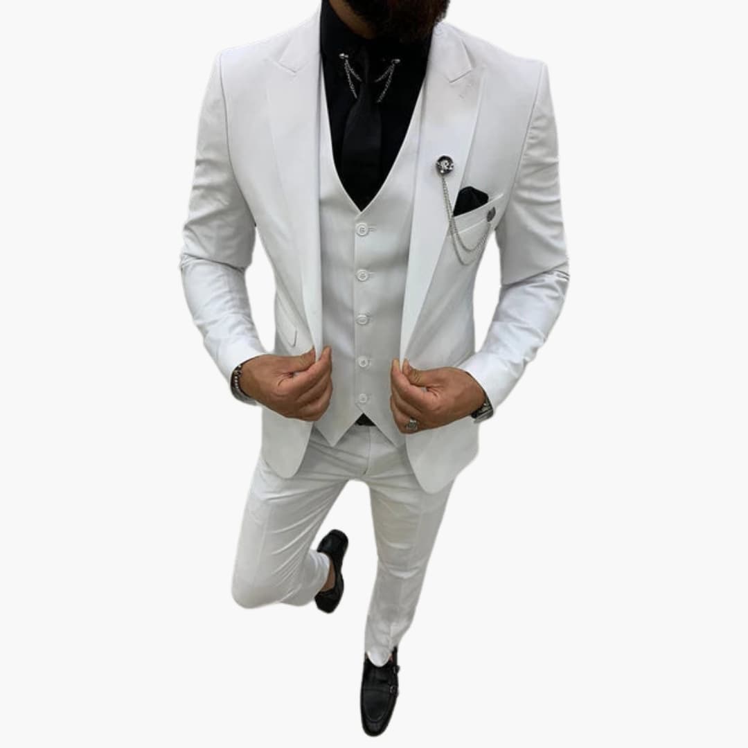 Slim Fit Abendanzug 3-teilig für Herren