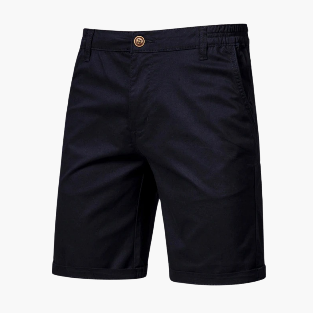 Bundfalten Shorts mit Umschlag für Herren