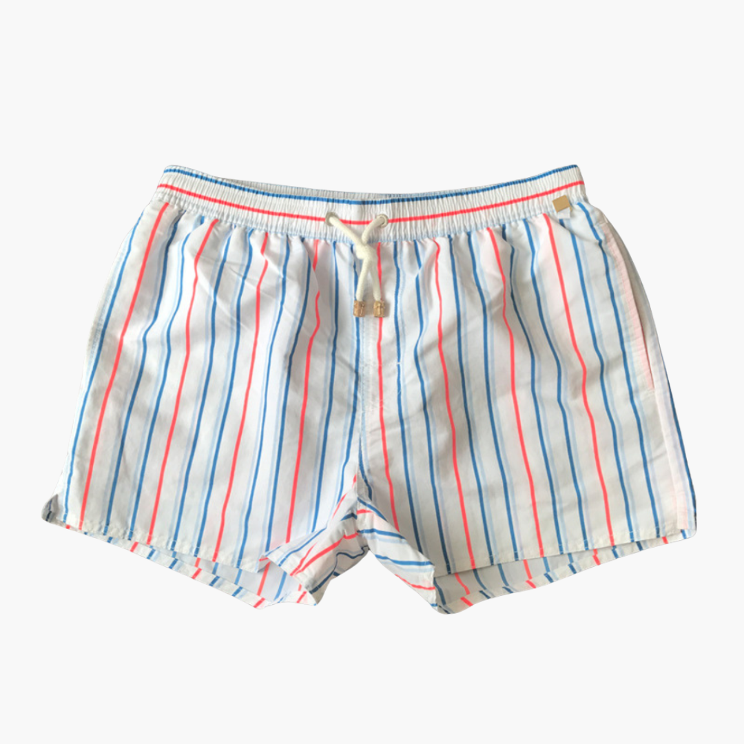 Gestreifte Badeshorts für Herren