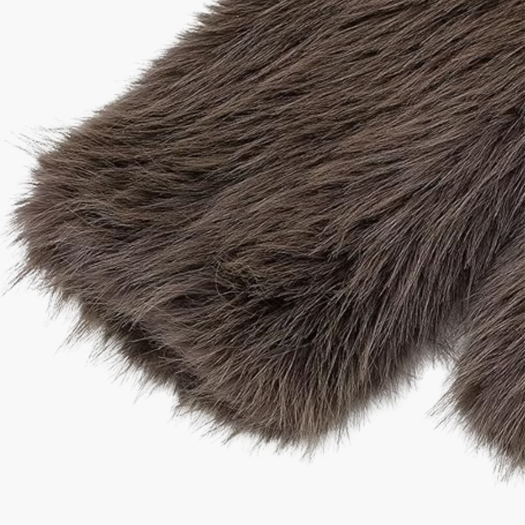 Flauschiger Mantel für Damen