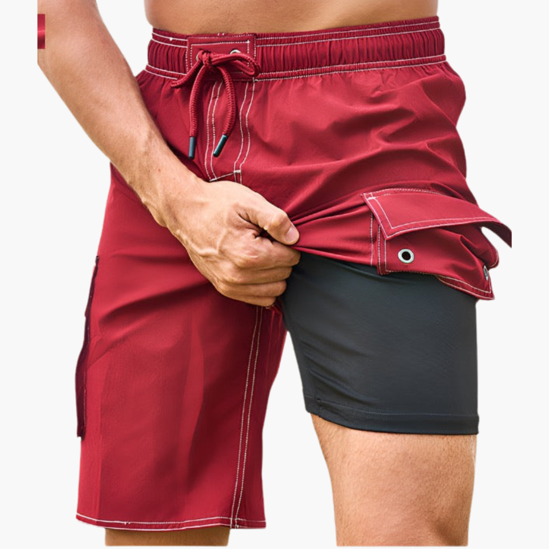 Schnelltrocknende Trainingsshorts mit Innenslip für Herren