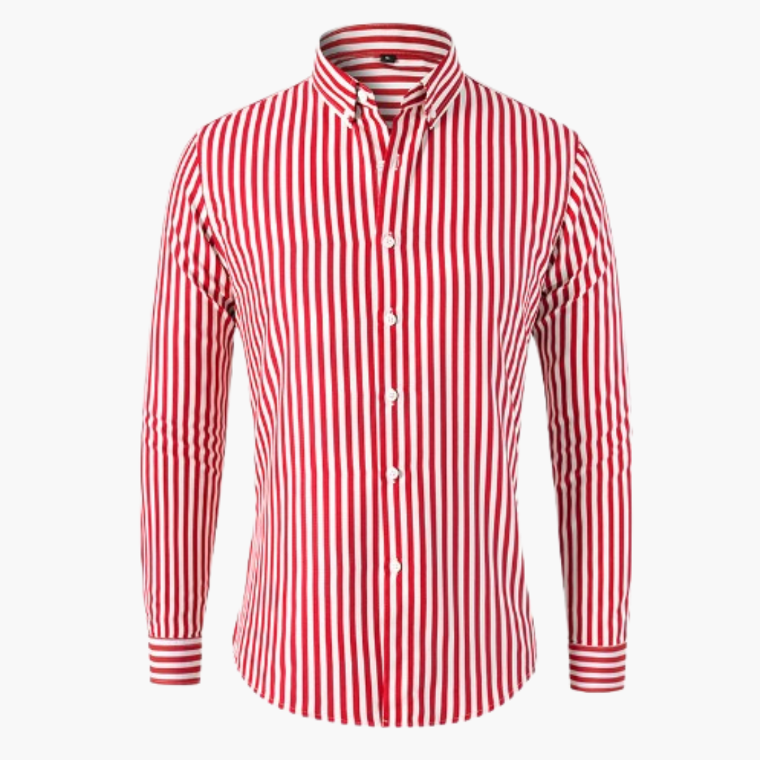 Gestreiftes Slim Fit Hemd für Herren
