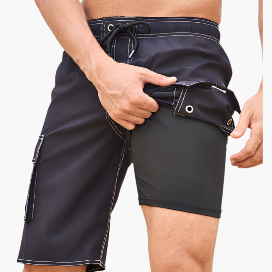 Schnelltrocknende Trainingsshorts mit Innenslip für Herren