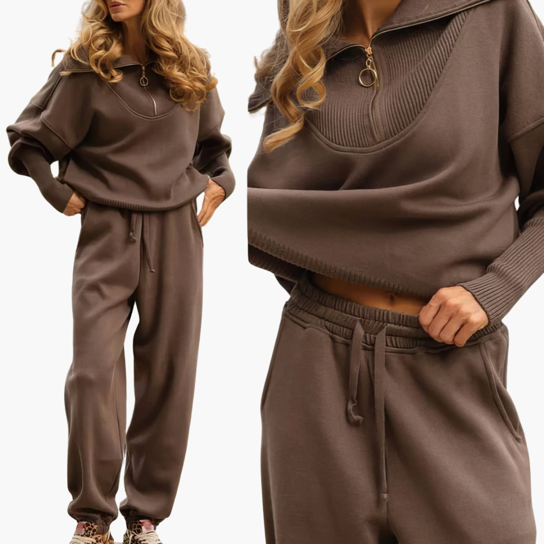 Minimalistisches Set mit Hose für Damen