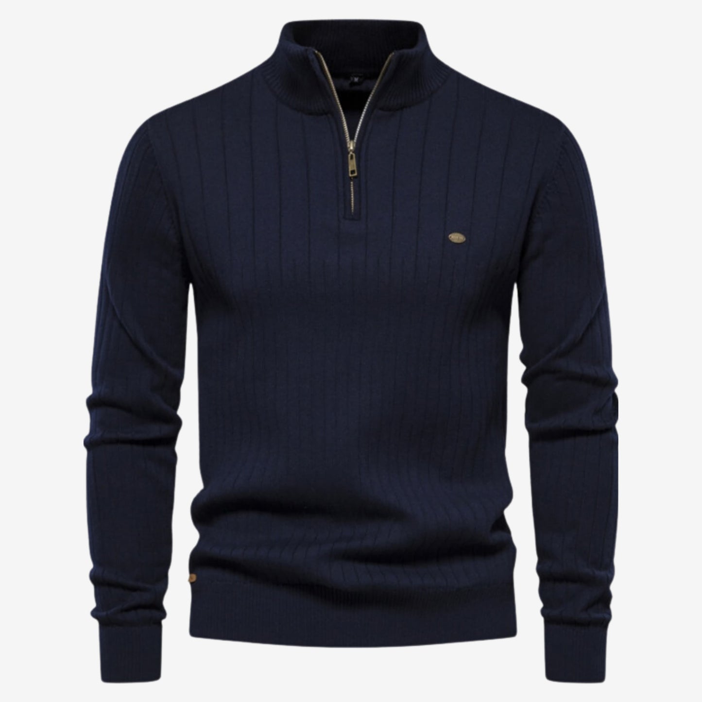 Gerippter Pullover Slim Fit für Herren