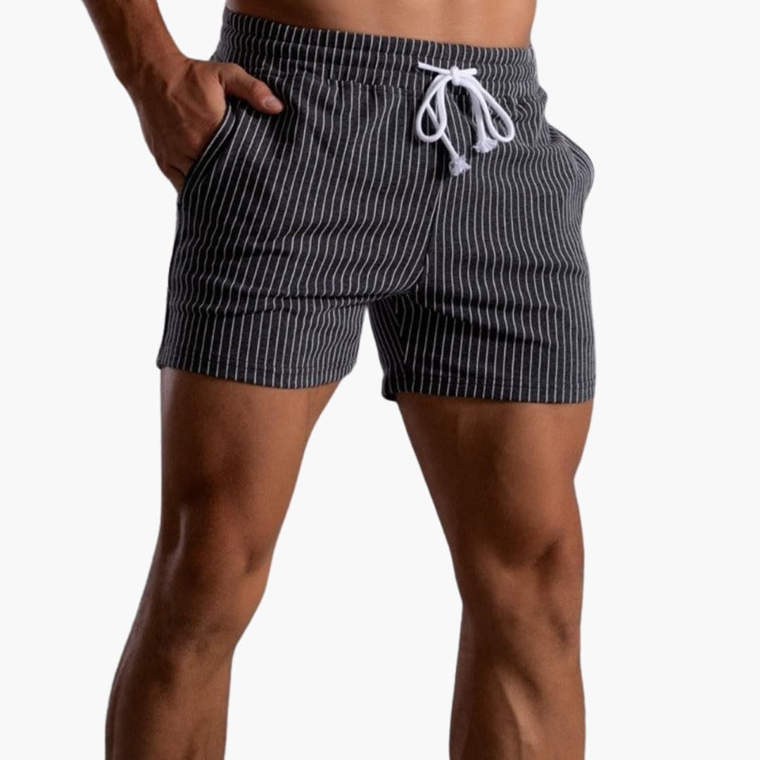 Kordelzug Gestreifte Shorts für Herren