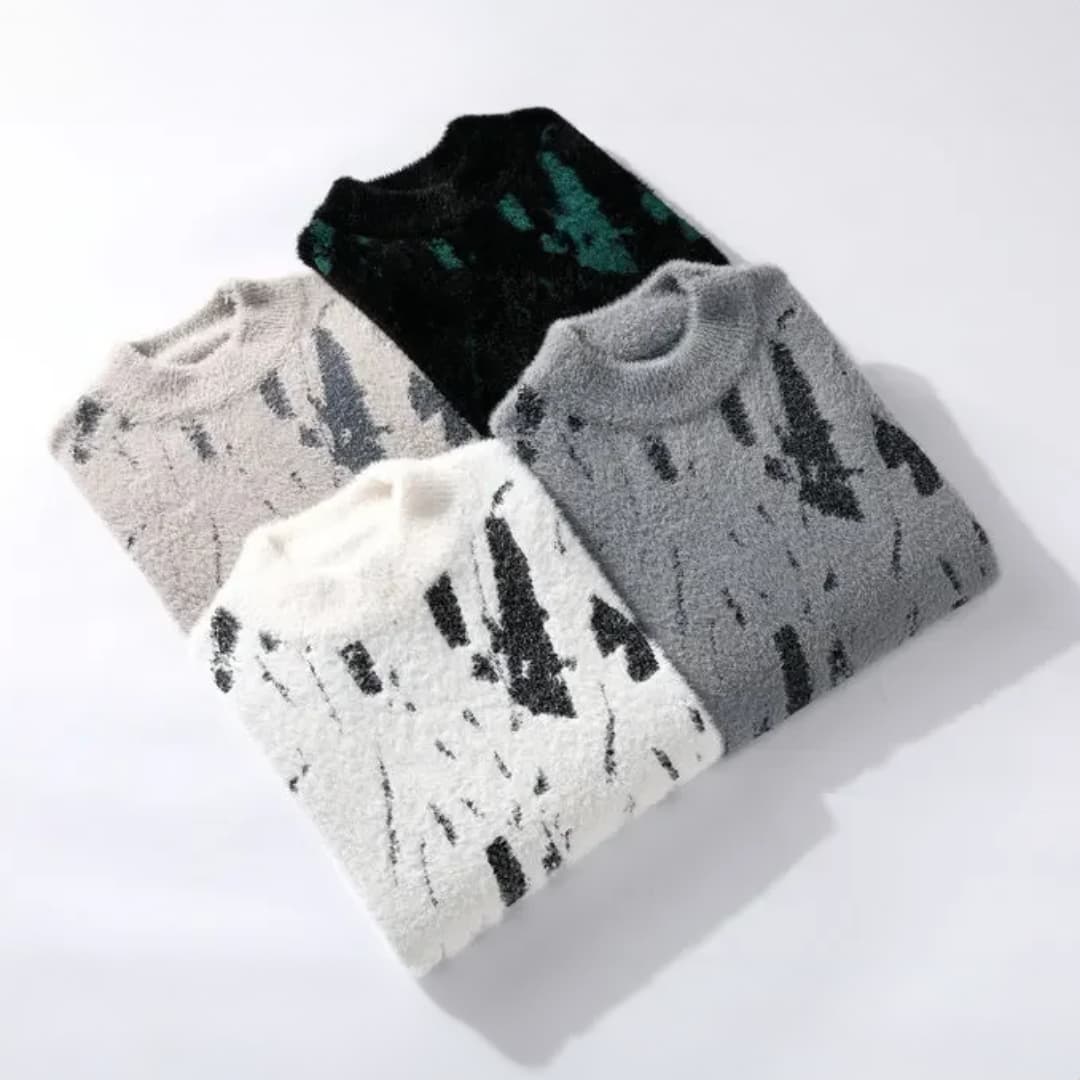 Pullover mit abstraktem Muster für Herren