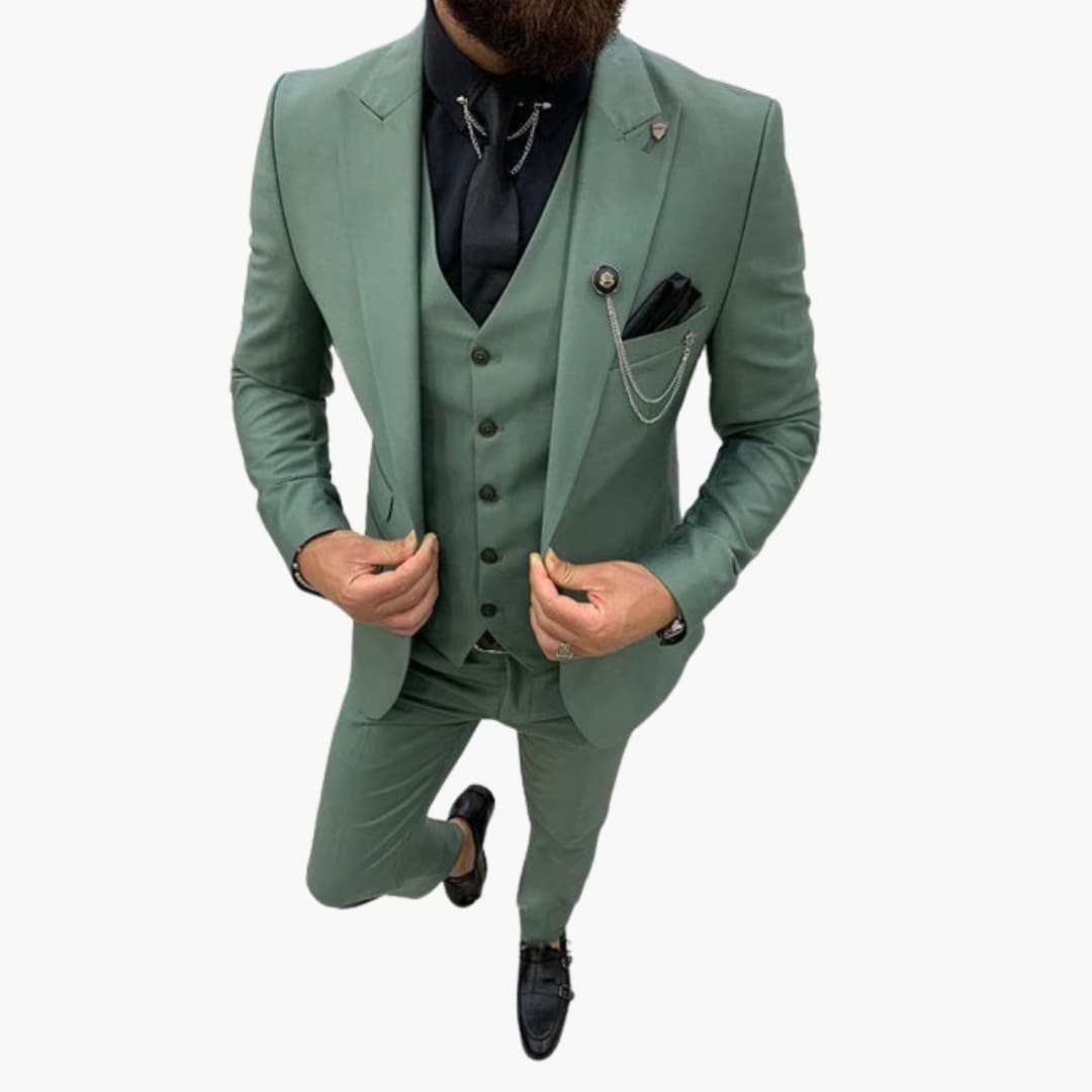 Slim Fit Abendanzug 3-teilig für Herren