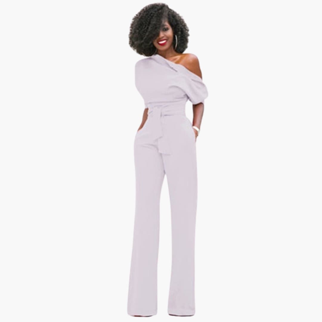One-Schulter Overall mit Gürtel für Damen