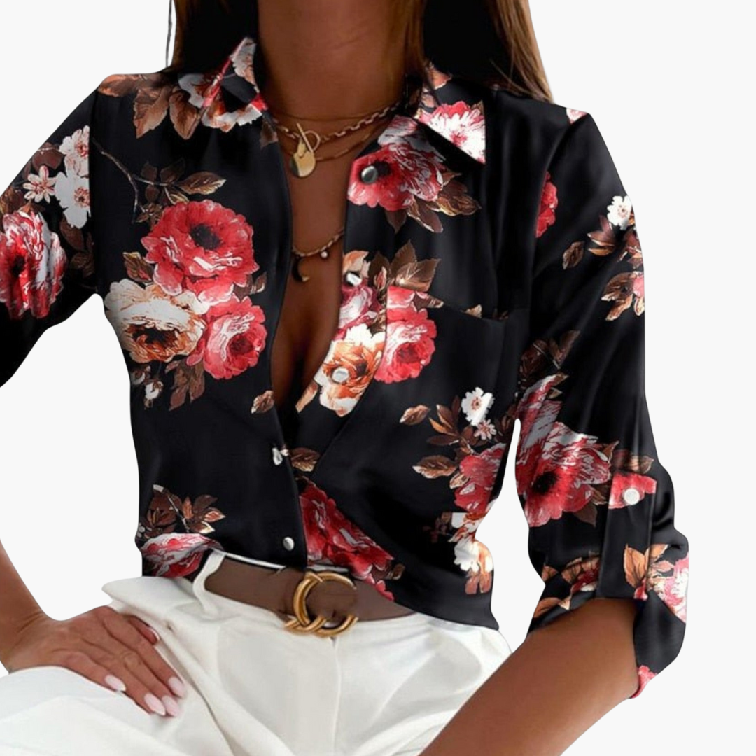 Klassischer Kragen Bluse für Damen