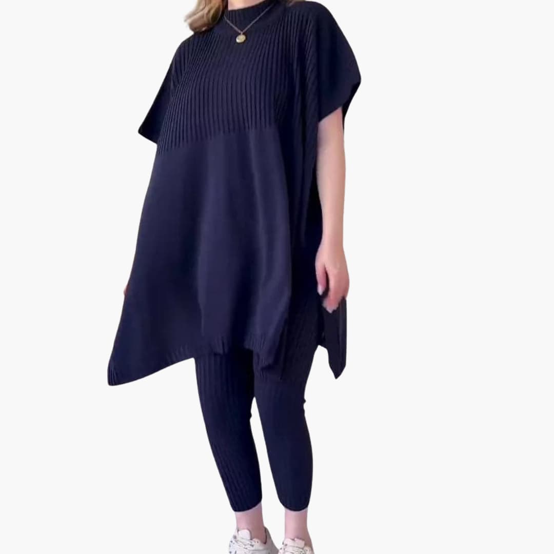 Langarm Strick-Zweiteiler für Damen