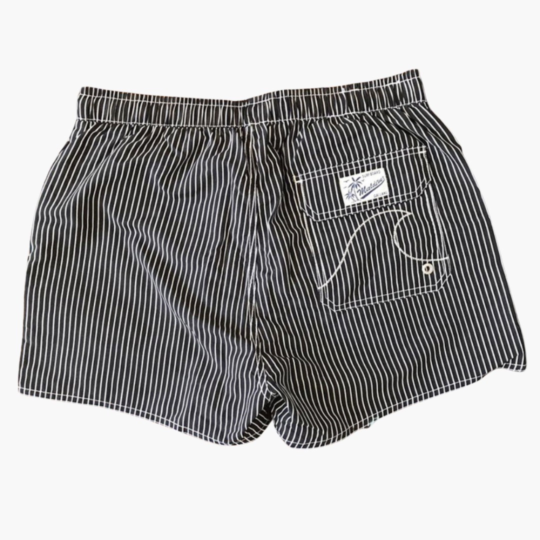 Gestreifte Badeshorts für Herren