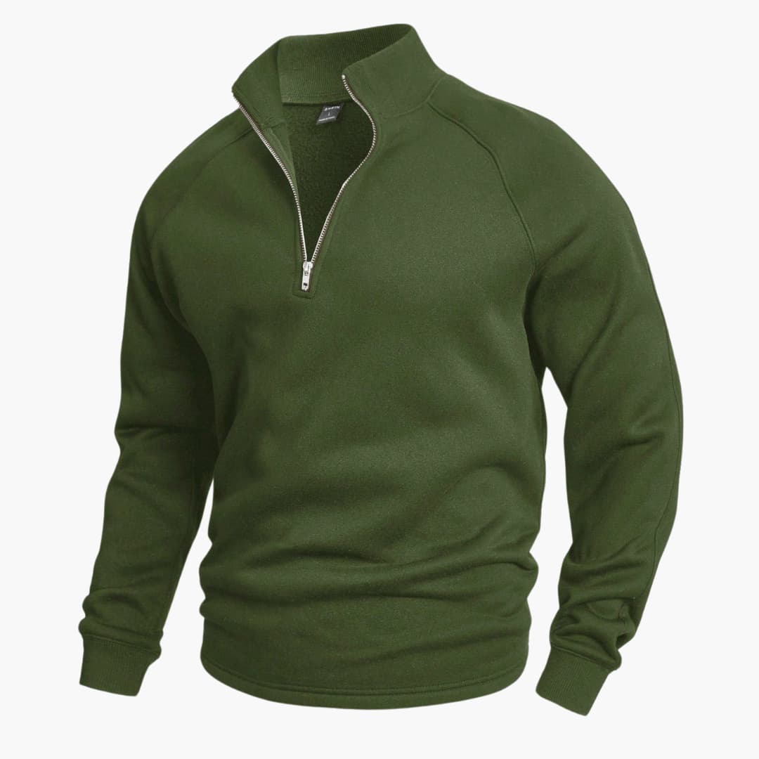 Stylischer Halfzip Strickpullover für Herren