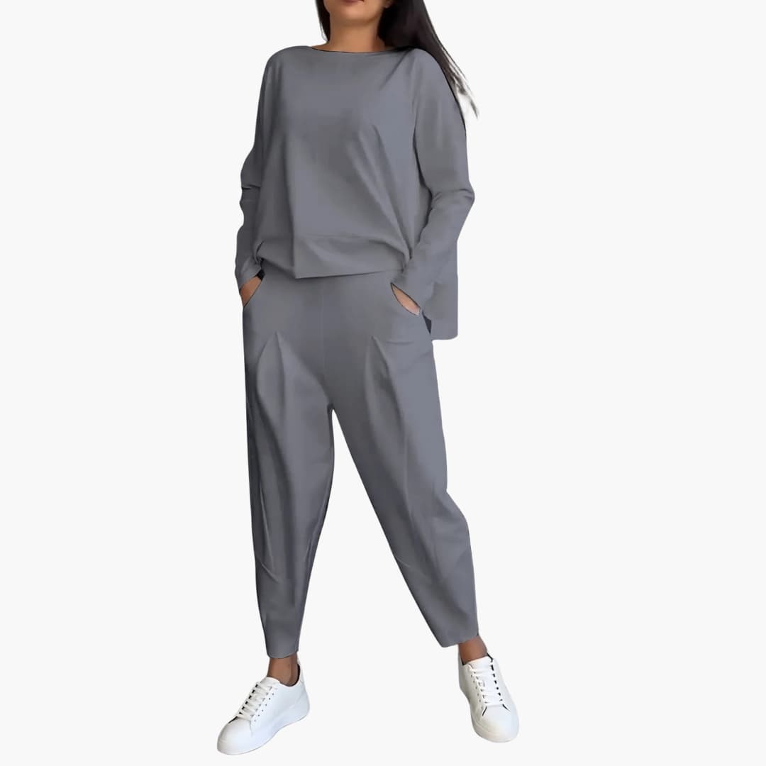 Zweiteiliges Rundhals-Set für Damen