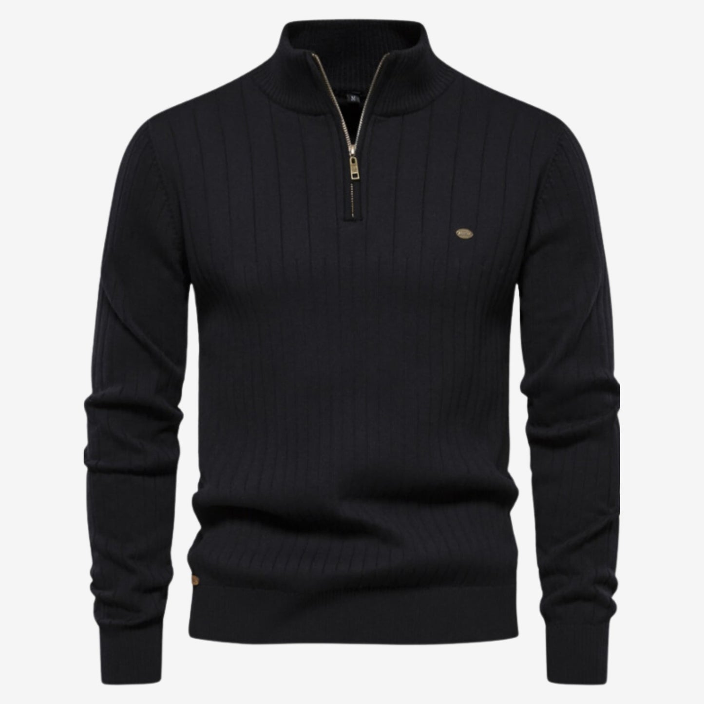 Gerippter Pullover Slim Fit für Herren