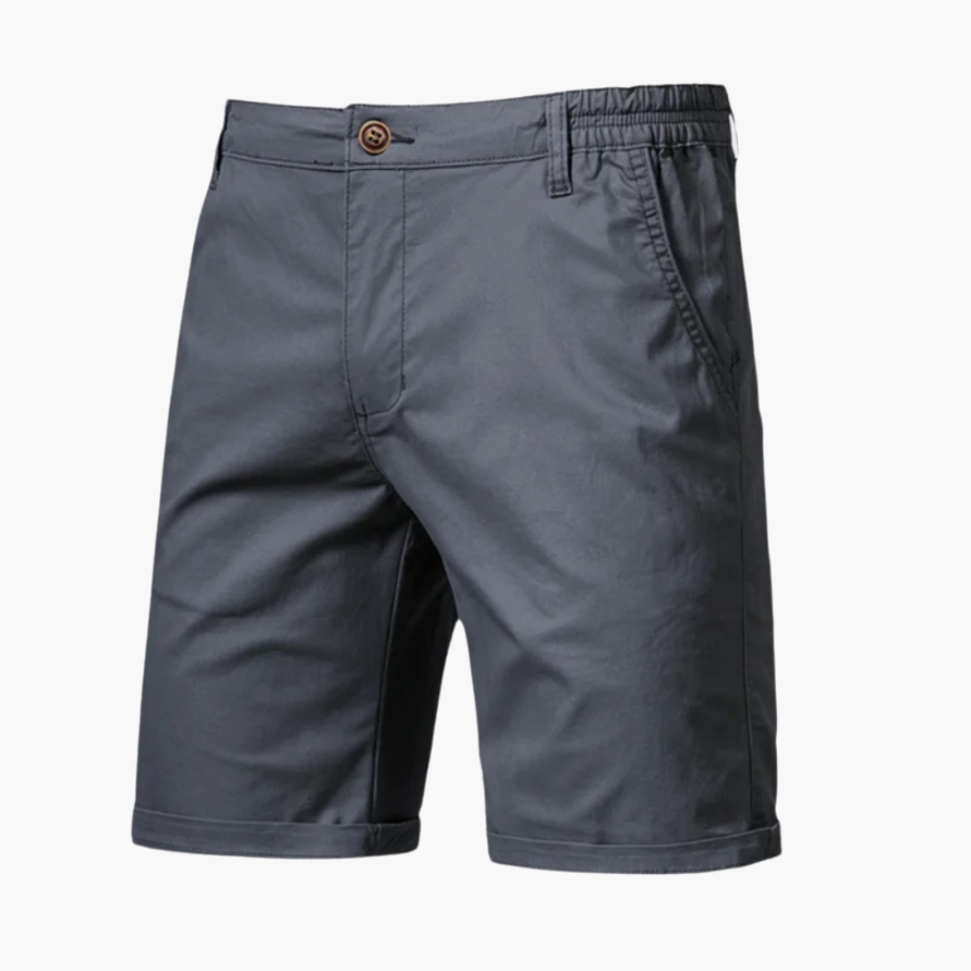 Bundfalten Shorts mit Umschlag für Herren