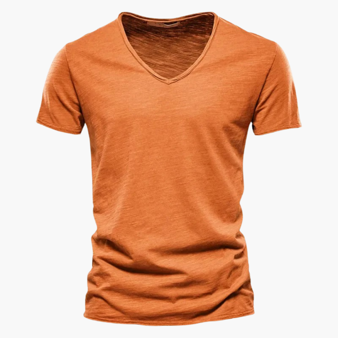 V-Ausschnitt Slim Fit T-Shirt für Herren