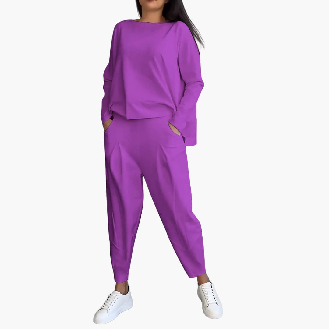 Zweiteiliges Rundhals-Set für Damen