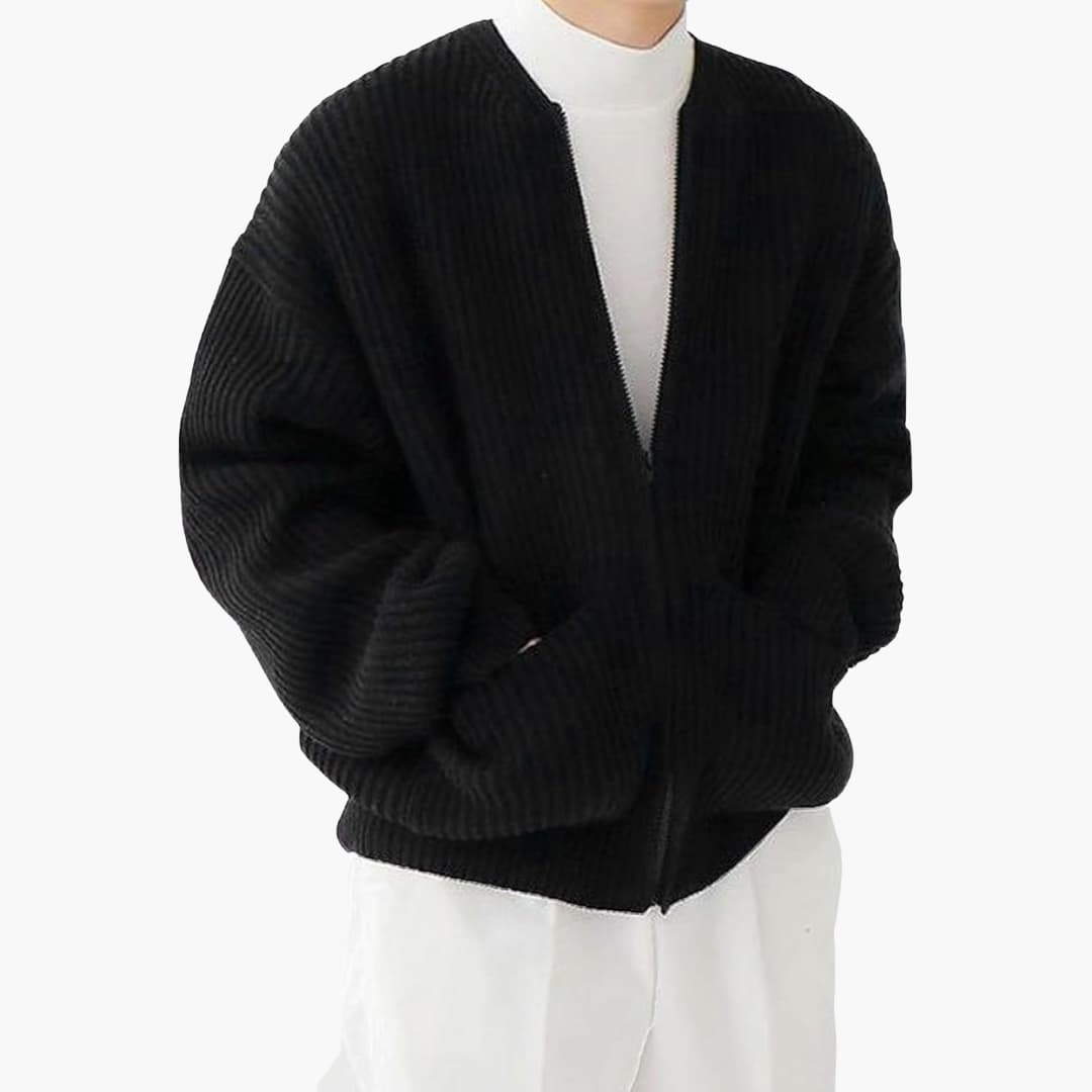 Gestrickte Strickjacke für Herren