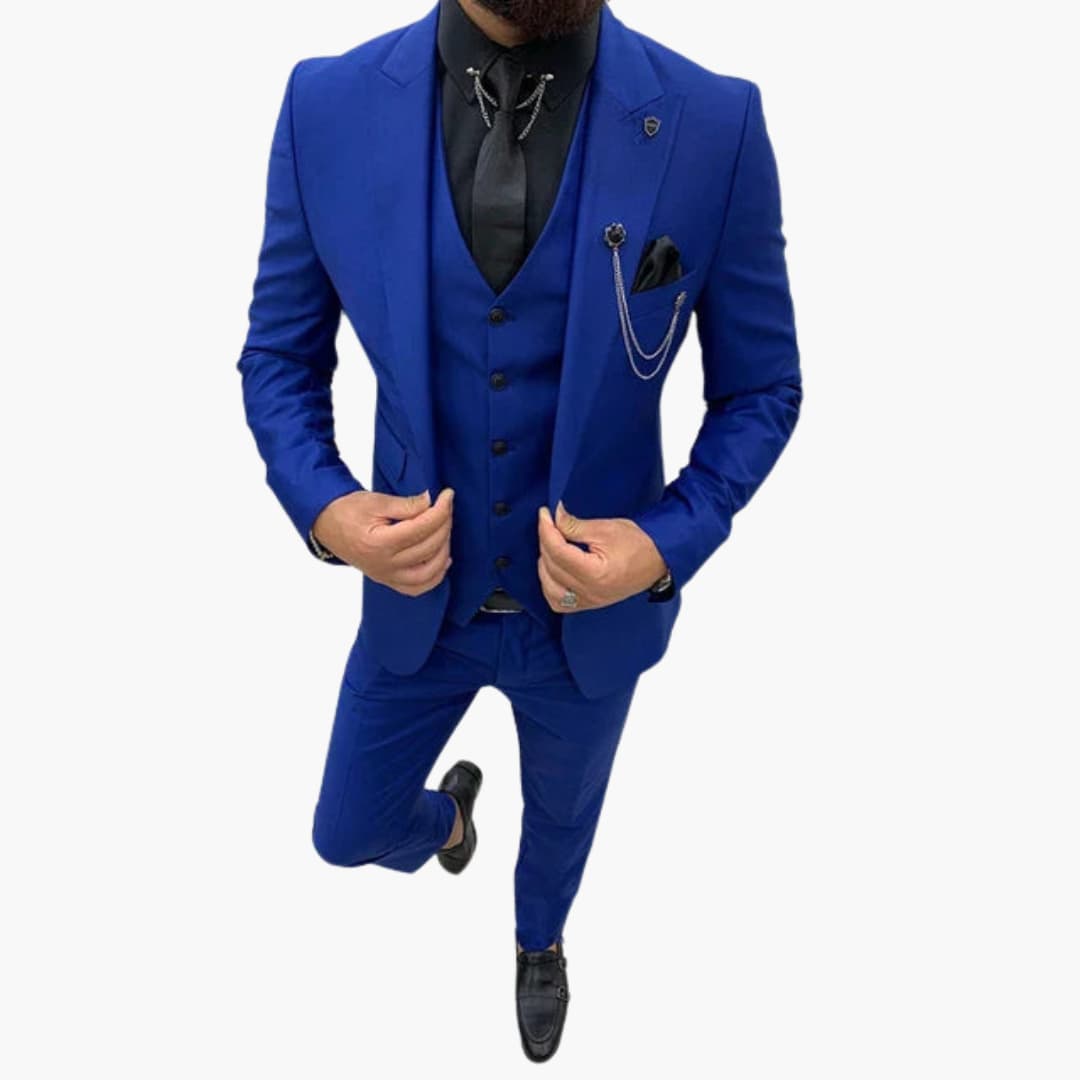 Slim Fit Abendanzug 3-teilig für Herren
