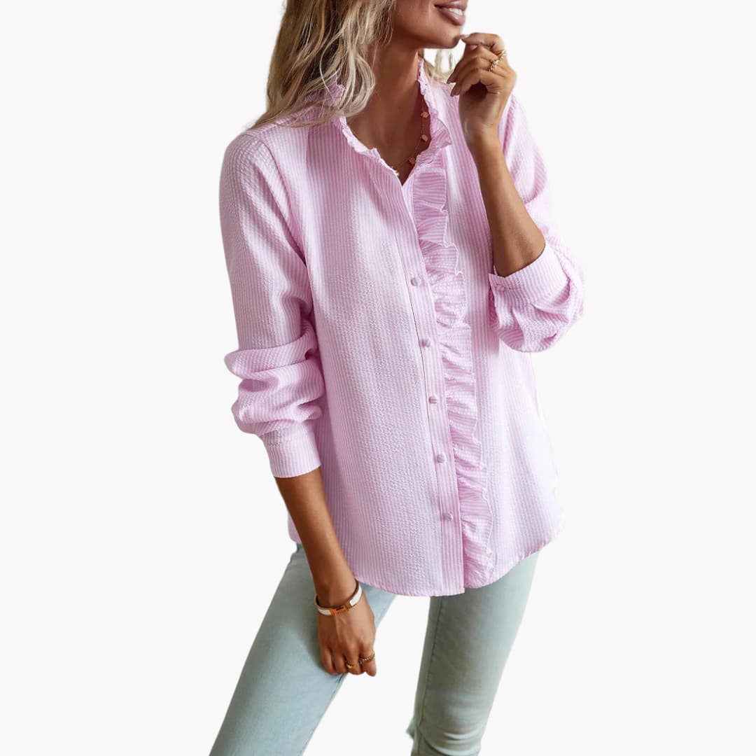 Strukturierte Bluse für Damen
