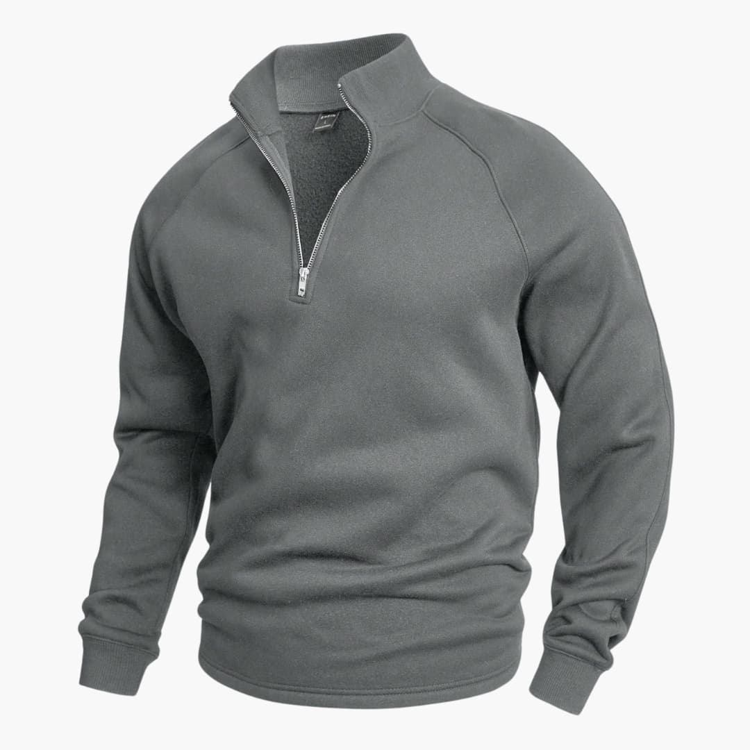 Stylischer Halfzip Strickpullover für Herren