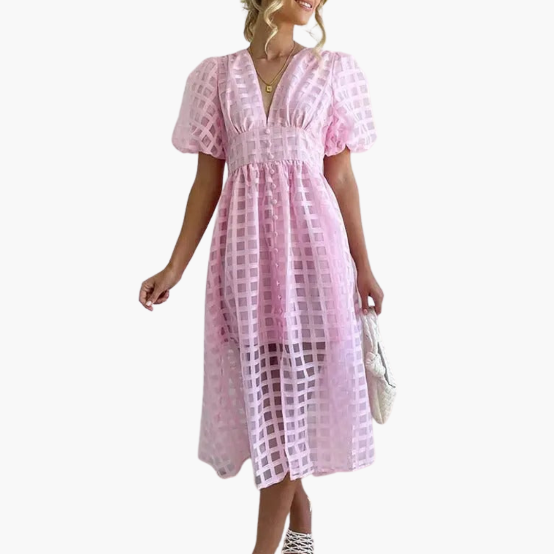 A Linie Midi Kleid für Damen