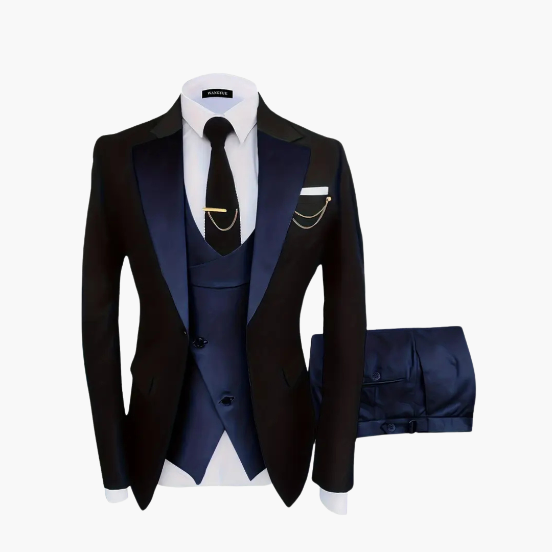 Slim Fit Anzug mit Weste für Herren
