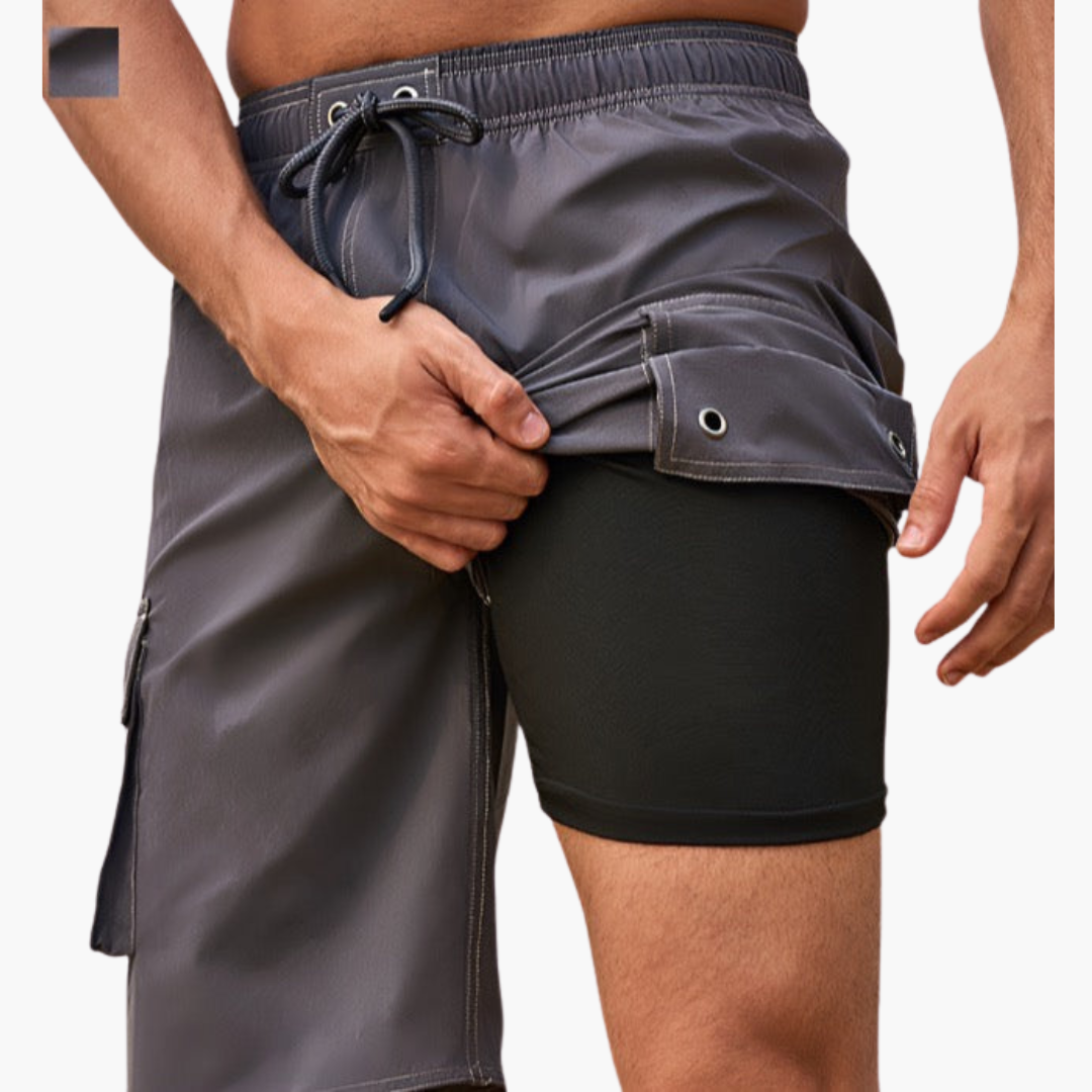 Schnelltrocknende Trainingsshorts mit Innenslip für Herren