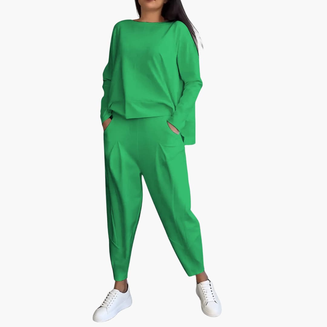 Zweiteiliges Rundhals-Set für Damen