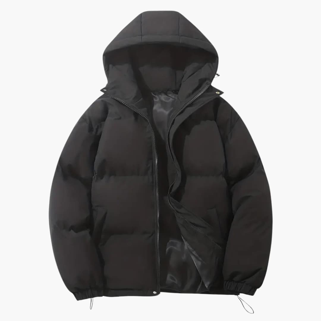 Gefütterte Kapuzen-Winterjacke für Herren