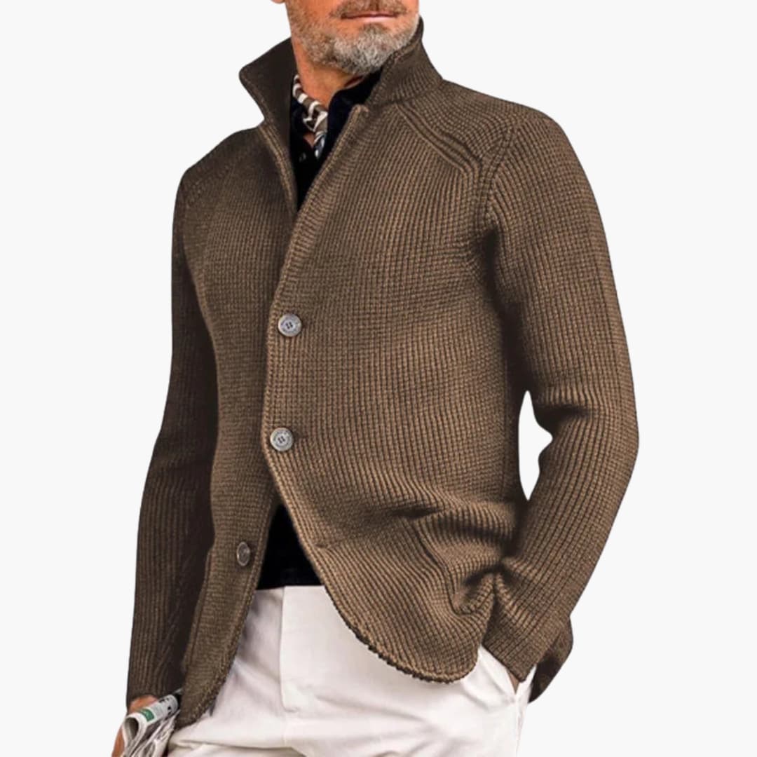 Feinstrick-Strickjacke für Herren