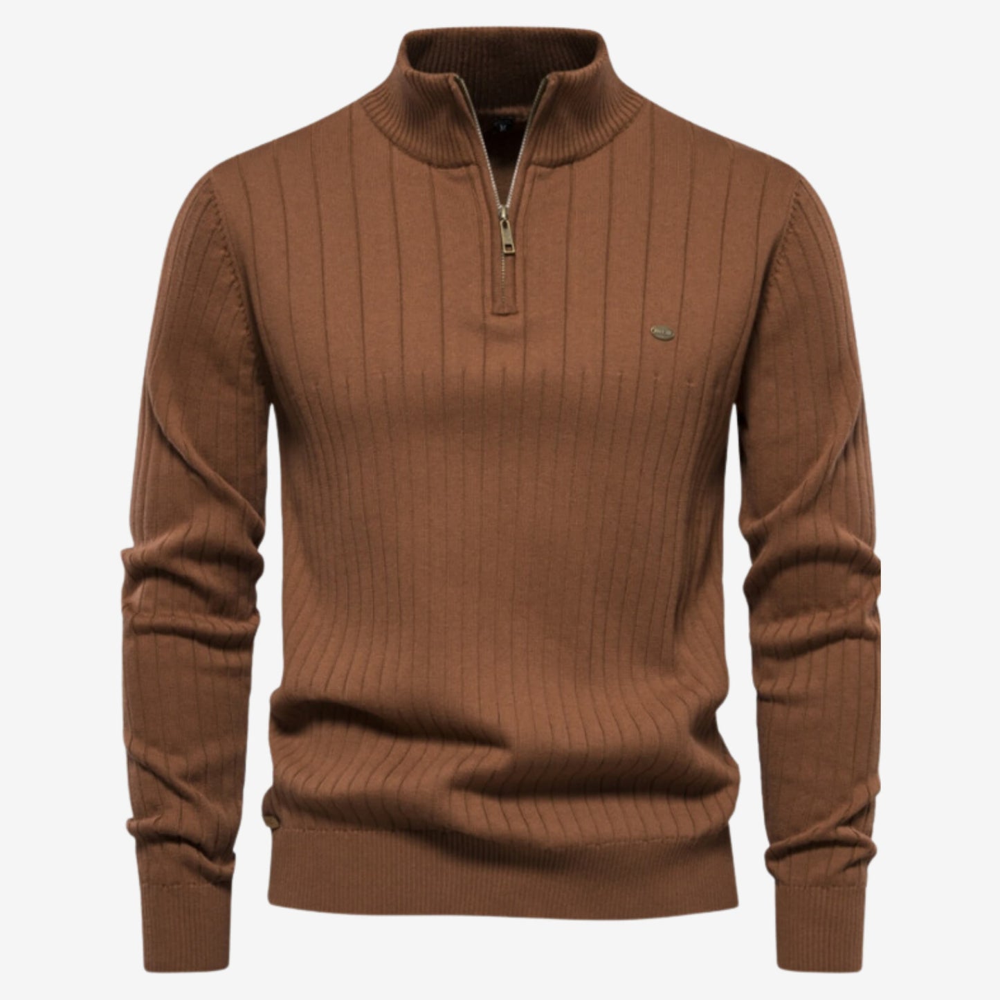 Gerippter Pullover Slim Fit für Herren