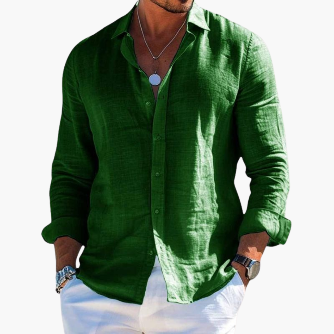 Slim Fit Langarmhemd für Herren