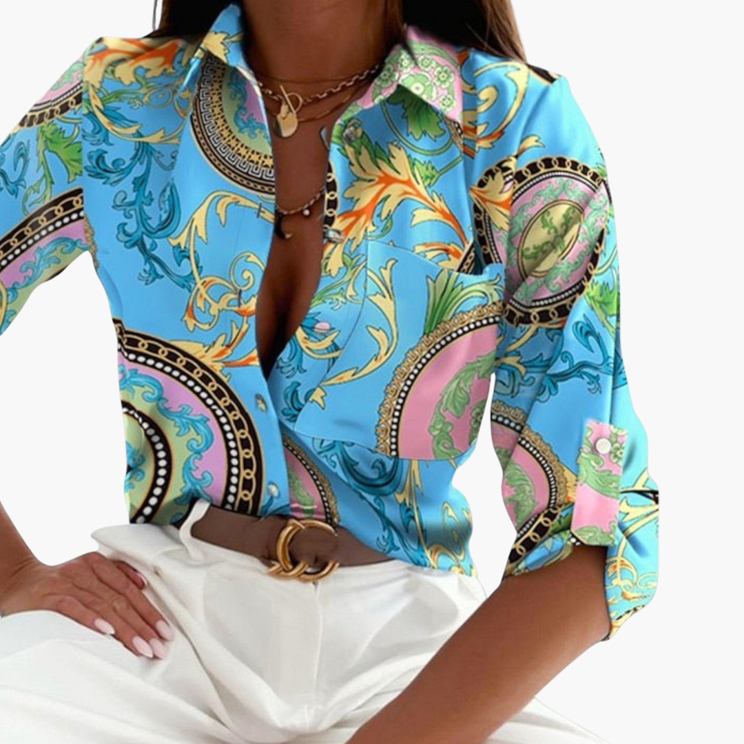 Klassischer Kragen Bluse für Damen