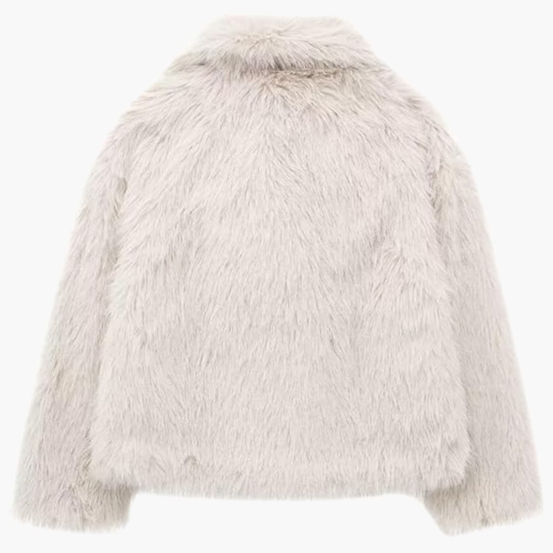 Flauschiger Mantel für Damen