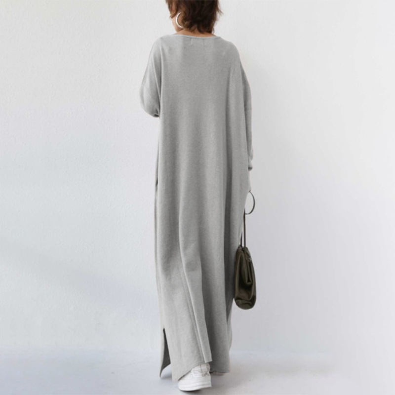 Serenya™ - Modisches Kleid mit langen Ärmeln und V-Ausschnitt