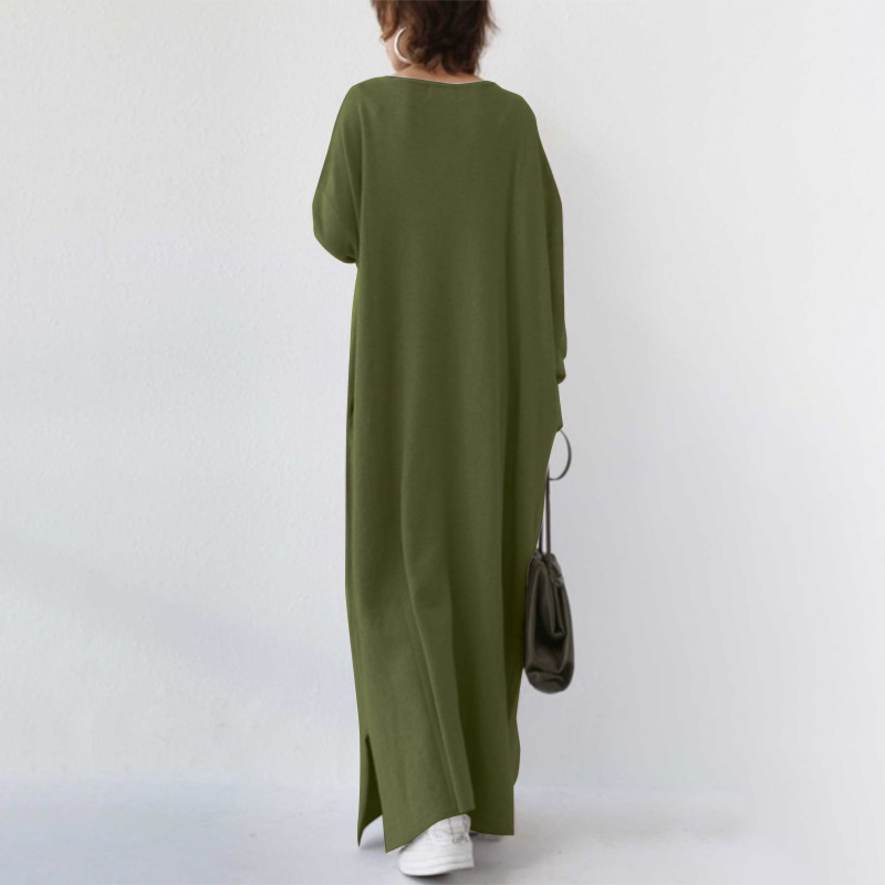 Serenya™ - Modisches Kleid mit langen Ärmeln und V-Ausschnitt