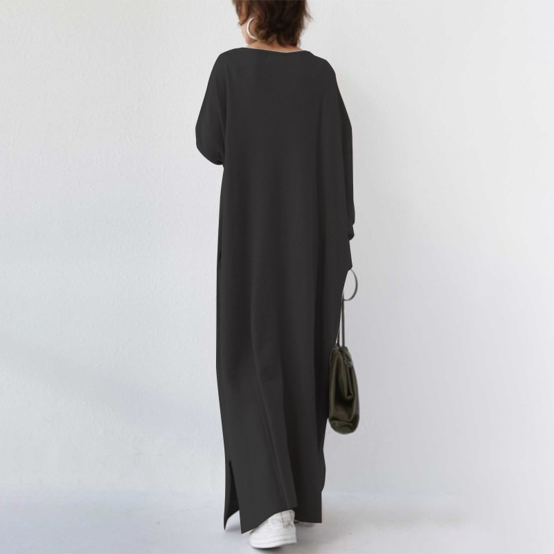 Serenya™ - Modisches Kleid mit langen Ärmeln und V-Ausschnitt