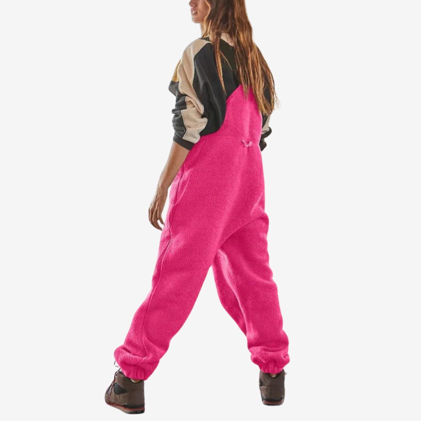 Fleece Latzhose mit Trägern für Damen